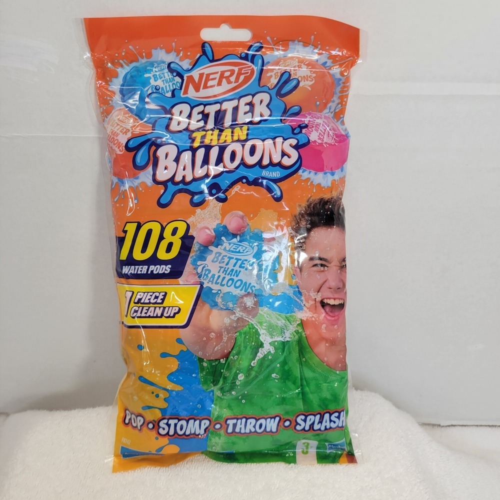 NERF Better Than Balloons Water Toys, 108 Pods, Easy 1 Piece Clean Up, Lots...